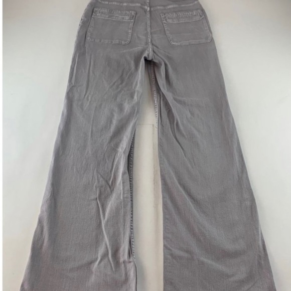 Ulla Johnson Ash Denim Wade Tie Waist Wide Leg Jeans 8 - Picture 4 of 9